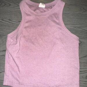 Lavender Sleeveless Knit Top